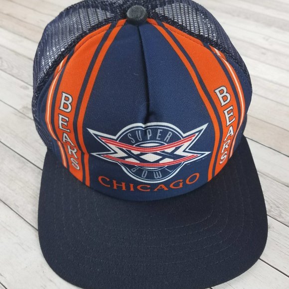 Like New VTG 80s Chicago Bears Super Bowl Navy Hat - Picture 2 of 5